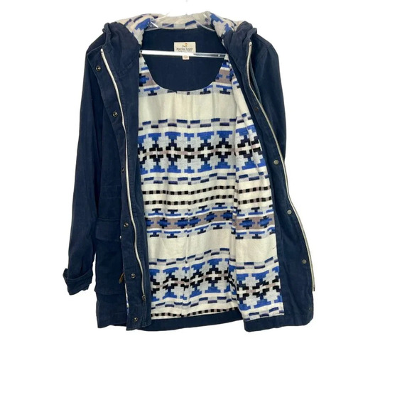 Marine Layer Utility Chore Hooded Zip Up Faded Blue Jacket Size - Size XS - Picture 2 of 7